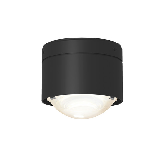 Puk! 80 One LED-Deckenspot Linse matt schwarz matt