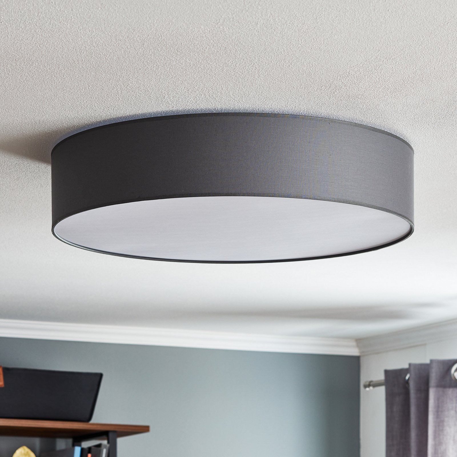 Rondo ceiling light, grey Ø 60cm