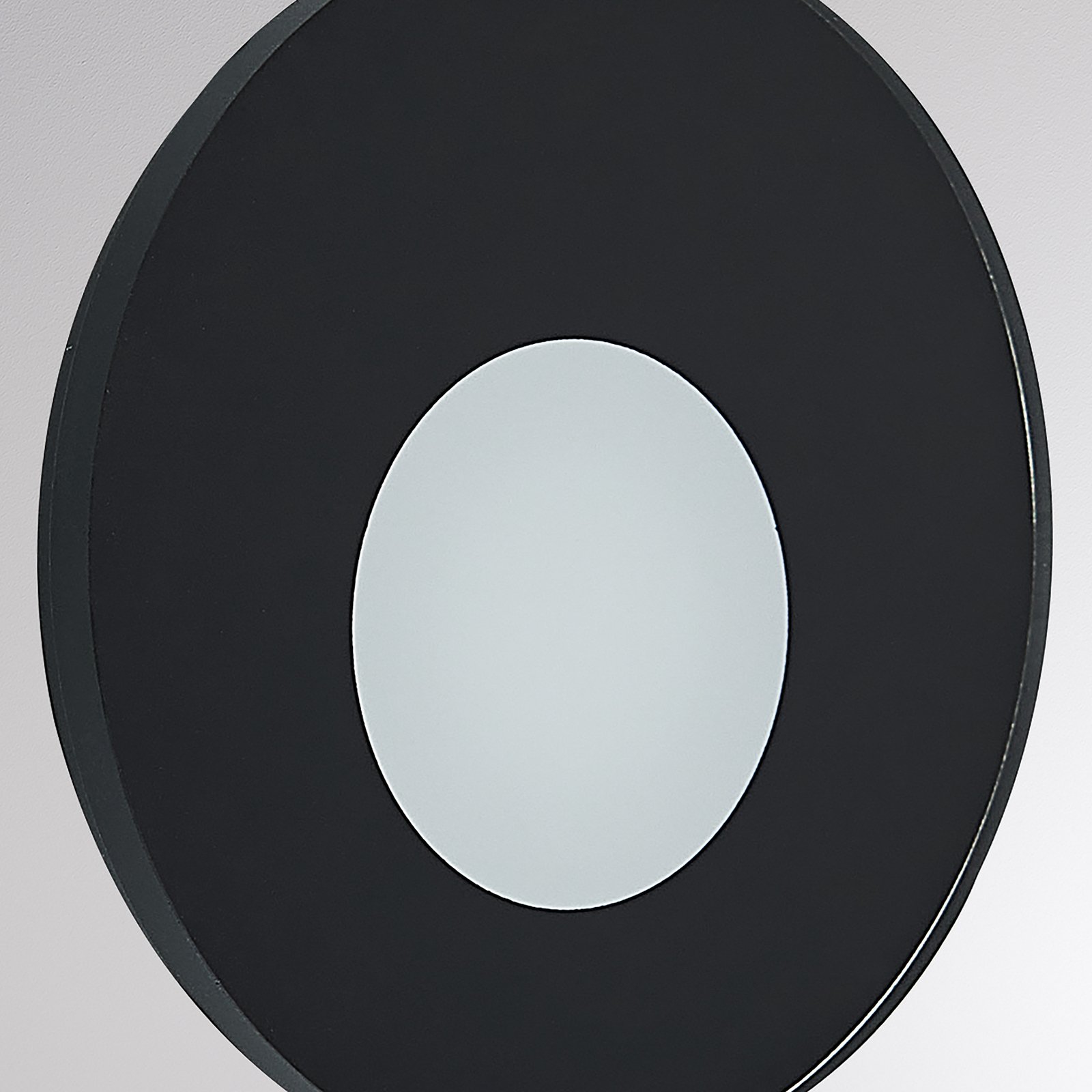 LED recessed light Wall 68R Glass RD, black, aluminium, CCT