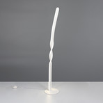 LED podna lampa Ginko, mat bijela, metalna, visina 110 cm