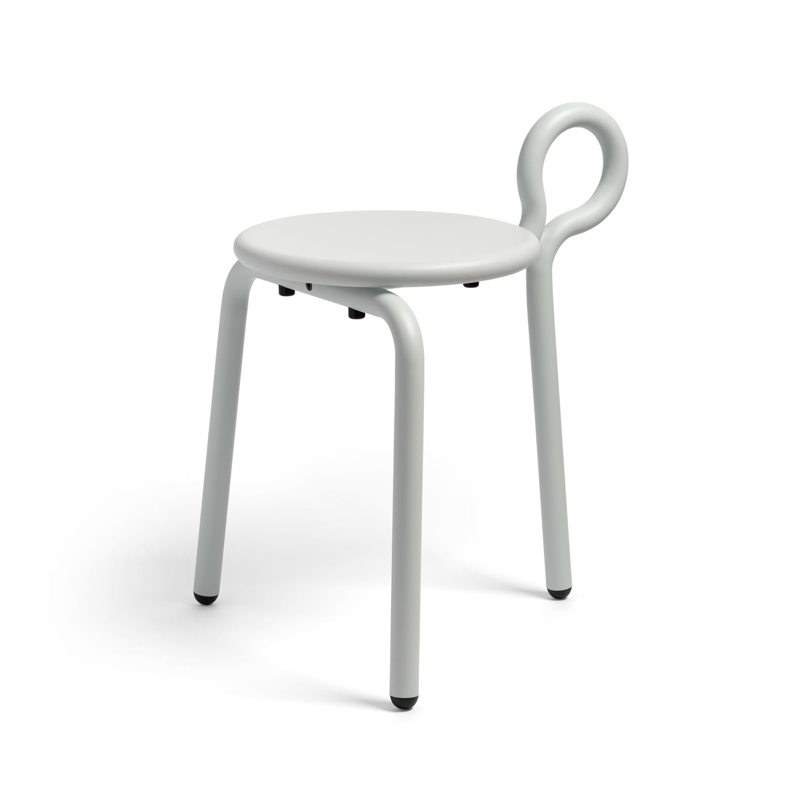 Chaise Lasso, bleu clair, métal, hauteur 58 cm - &Klevering