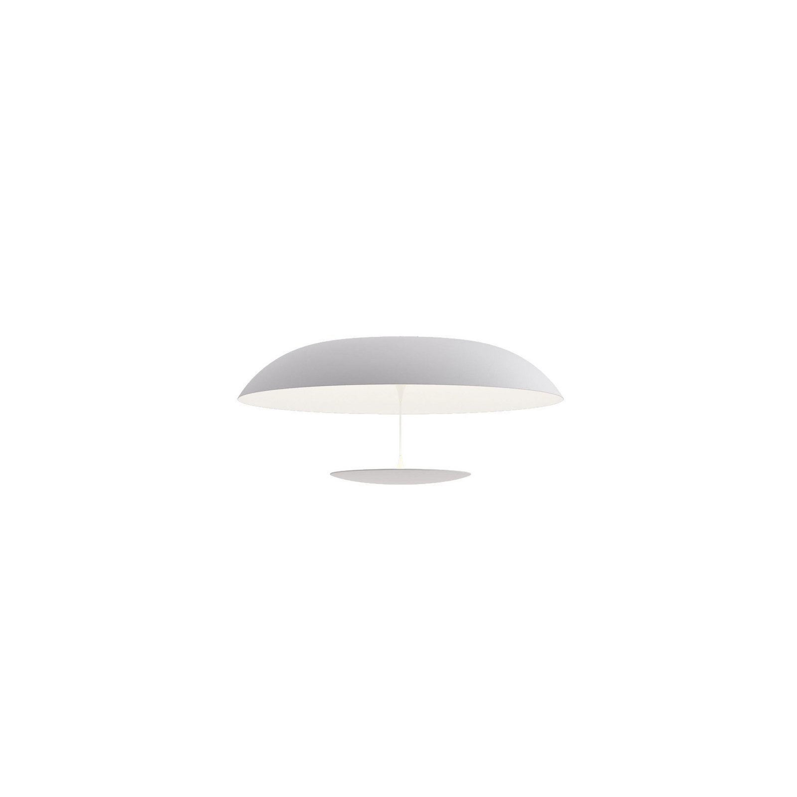 Karman LED ceiling light BLANCO, Ø 60 cm, white, metal