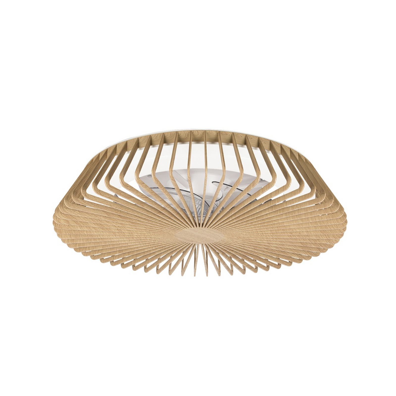 Wentylator sufitowy LED Himalaya Mini, drewno, DC, cichy, CCT Wentylator sufitowy LED Himalaya Mini, drewno, DC, cichy, CCT