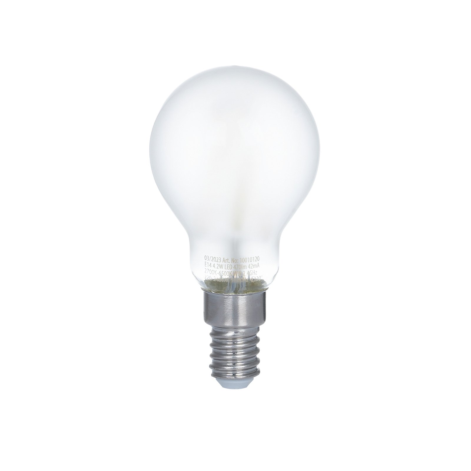 LUUMR Smart LED kapková lampa matná E14 4,2W Tuya WLAN CCT