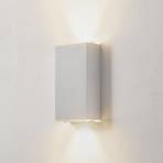 Lucande Anita LED wall light silver height 17 cm