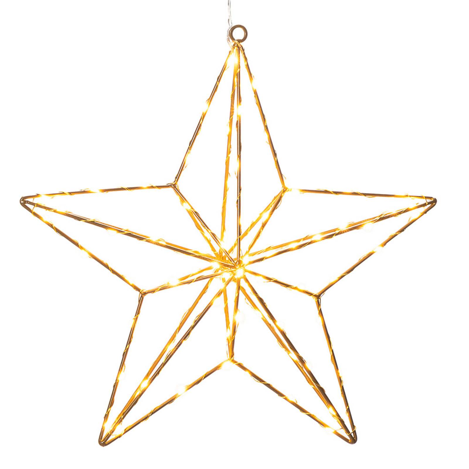 Konstsmide Christmas LED-dekorbelysning guldstjärna 37×36 cm