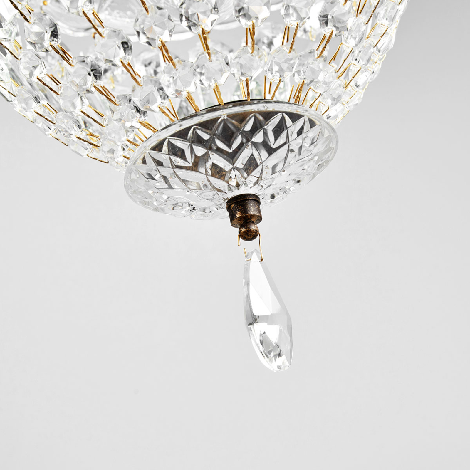 Viseća lampa Arila, kristalno staklo, Ø 25 cm