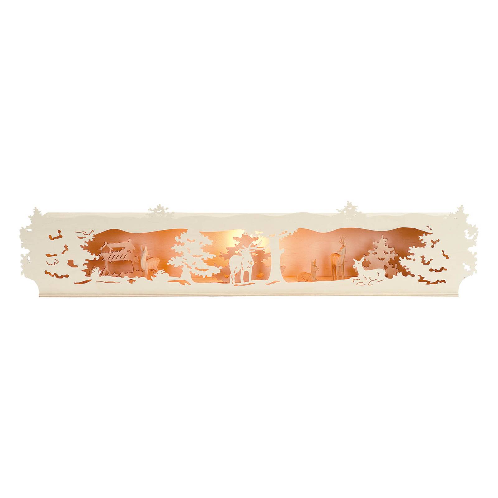 Rehausse d’arc lumineux avec chevreuils, 78 cm