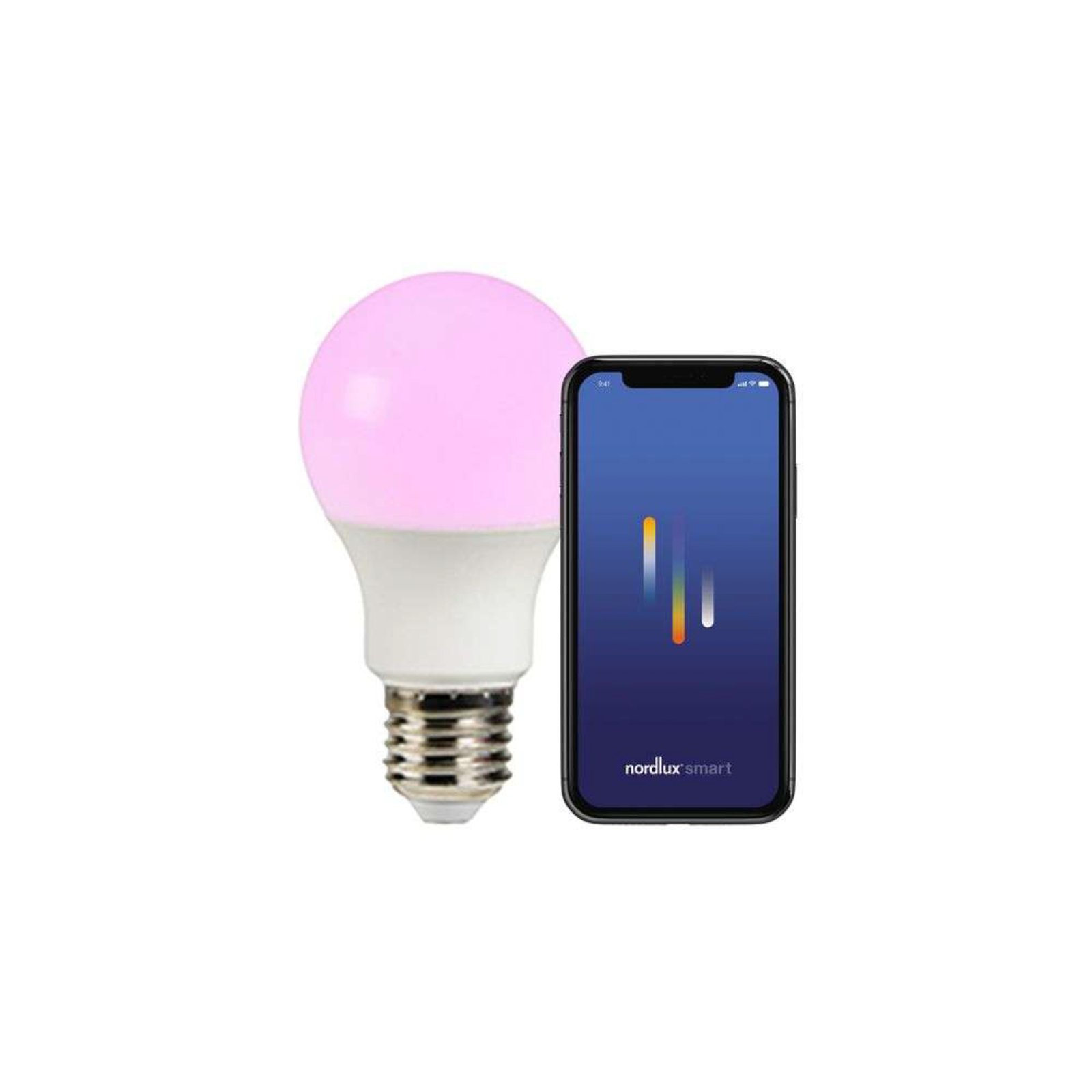 Bulb Smart Colour 8W (806lm) 2200-6500K Dim. White E27 - Nordlux