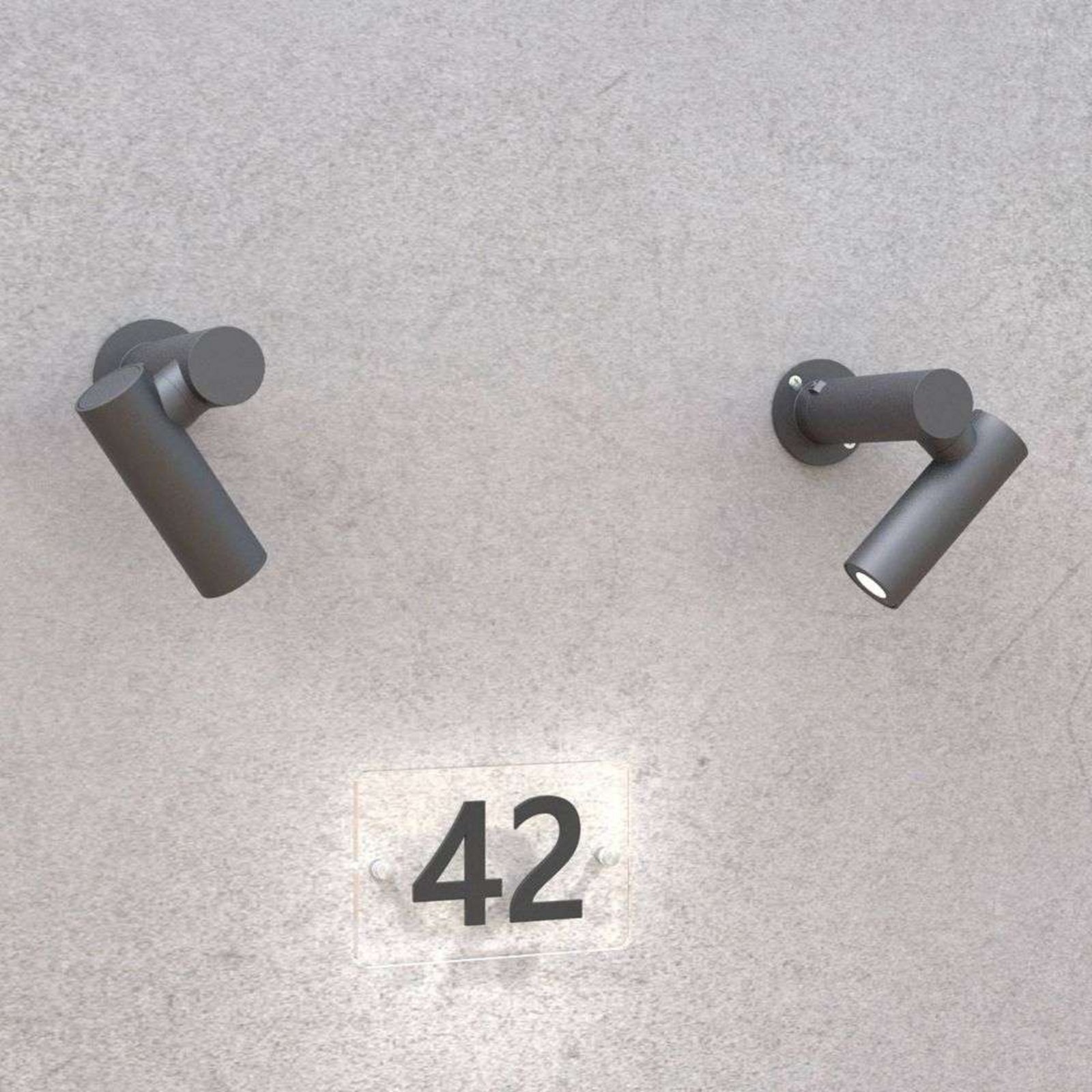 Narea LED Tuinlamp H14 Dark Grey - Lucande