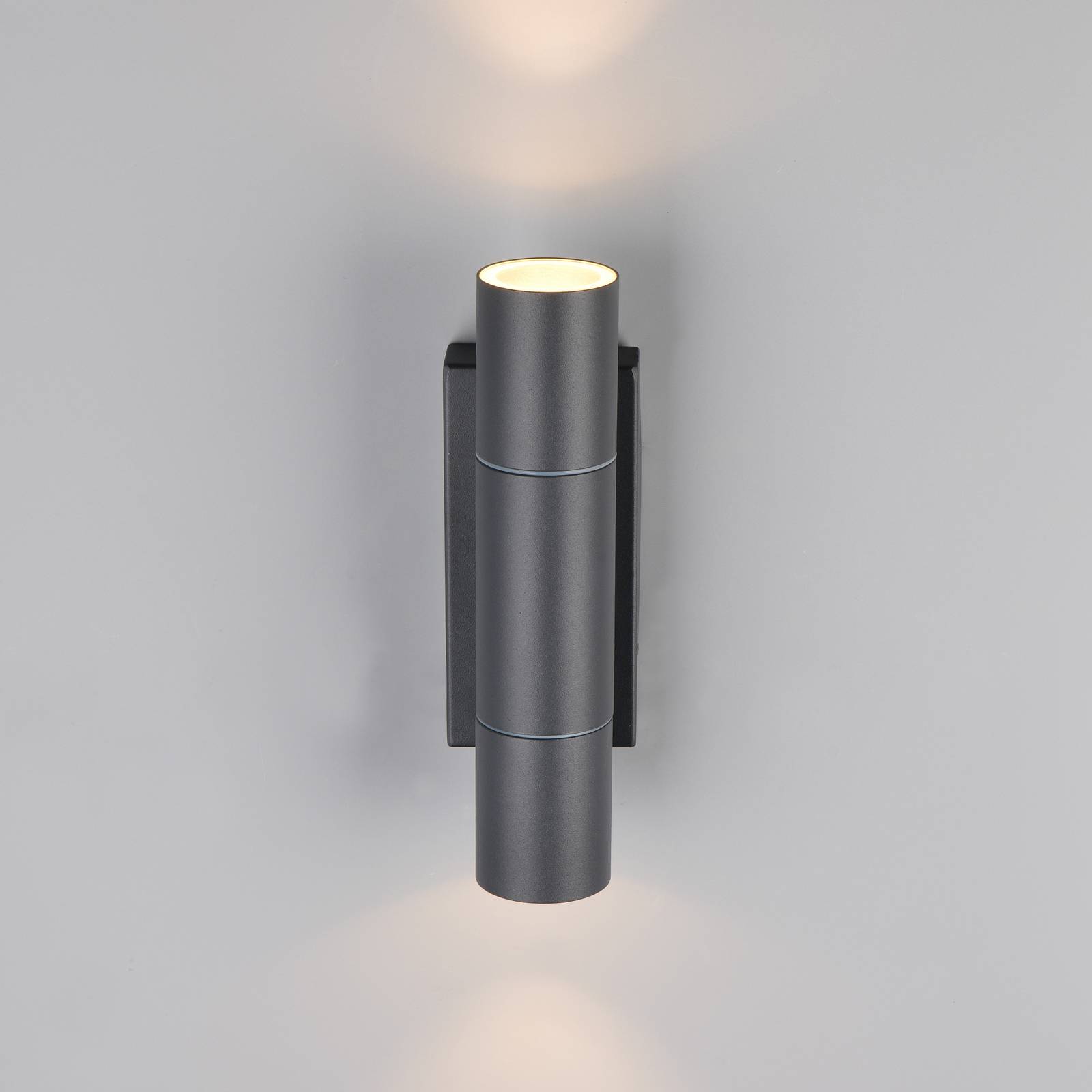  Trio Lighting Außenwandlampe Yamuna, Anthrazit, Höhe 23 Cm, Metall, Ip65 