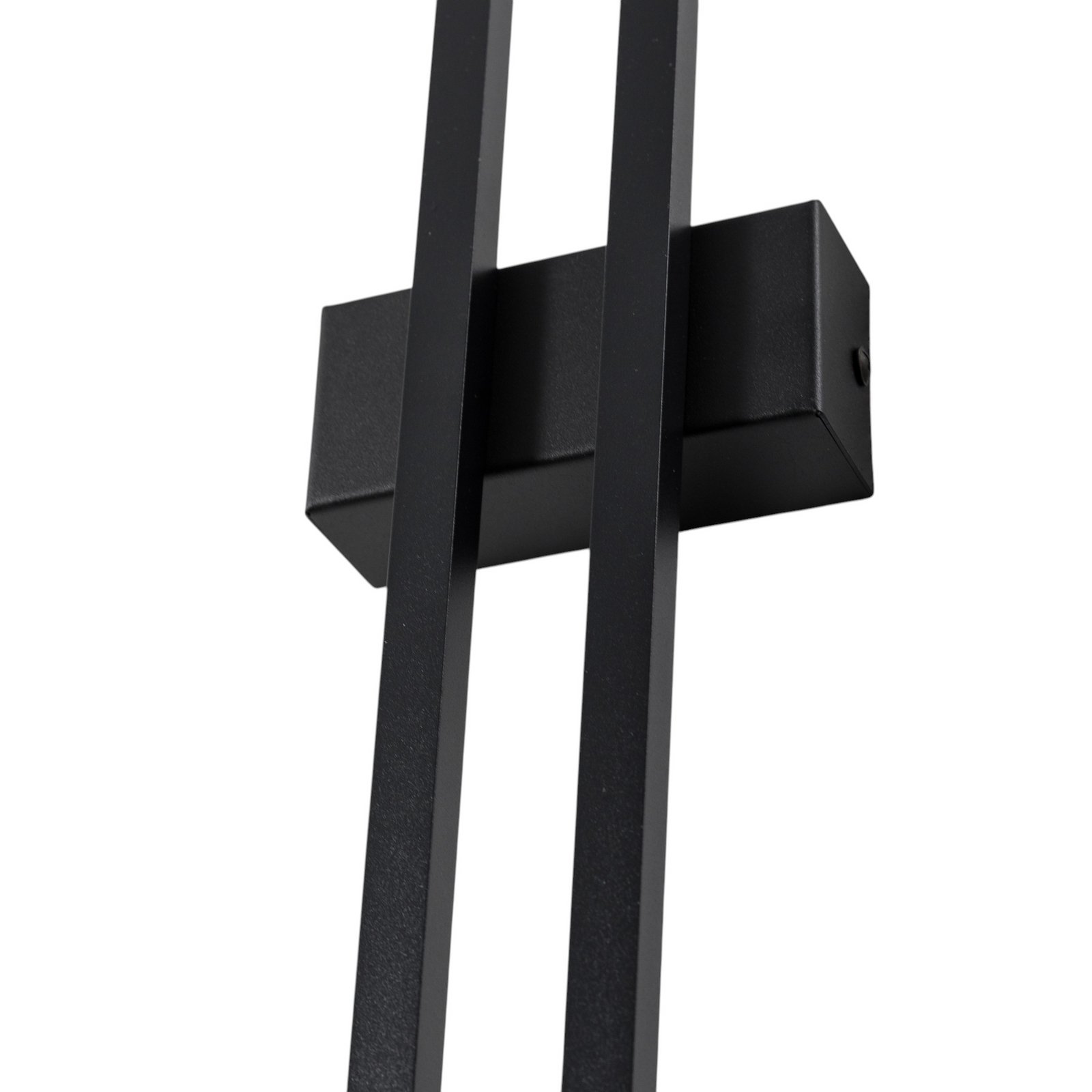 Applique murale LED Flash, noir, hauteur 90 cm, métal à 2 lampes