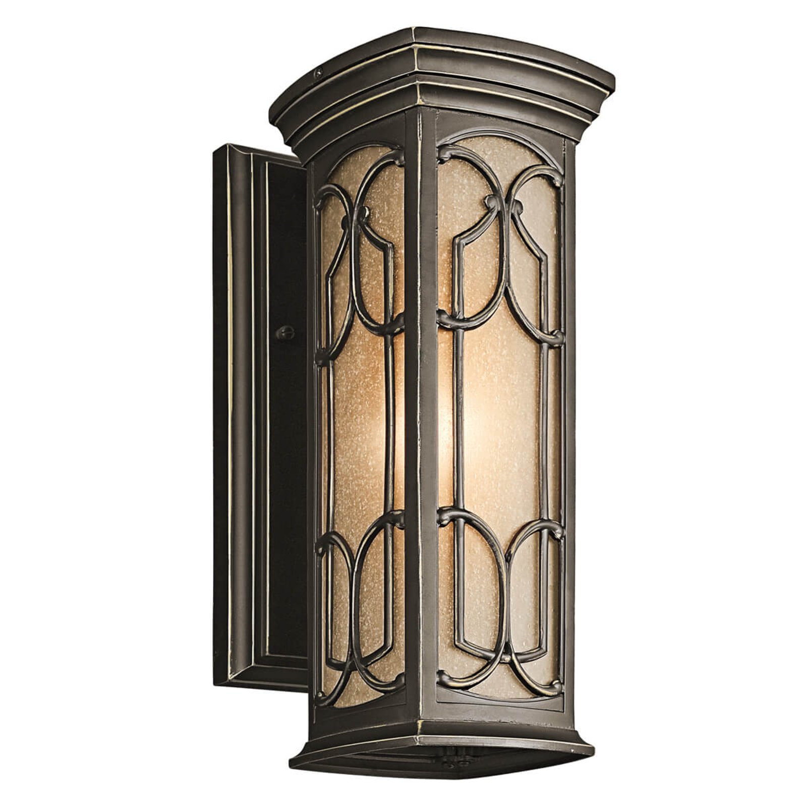 Bronze coloured Franceasi outdoor wall light