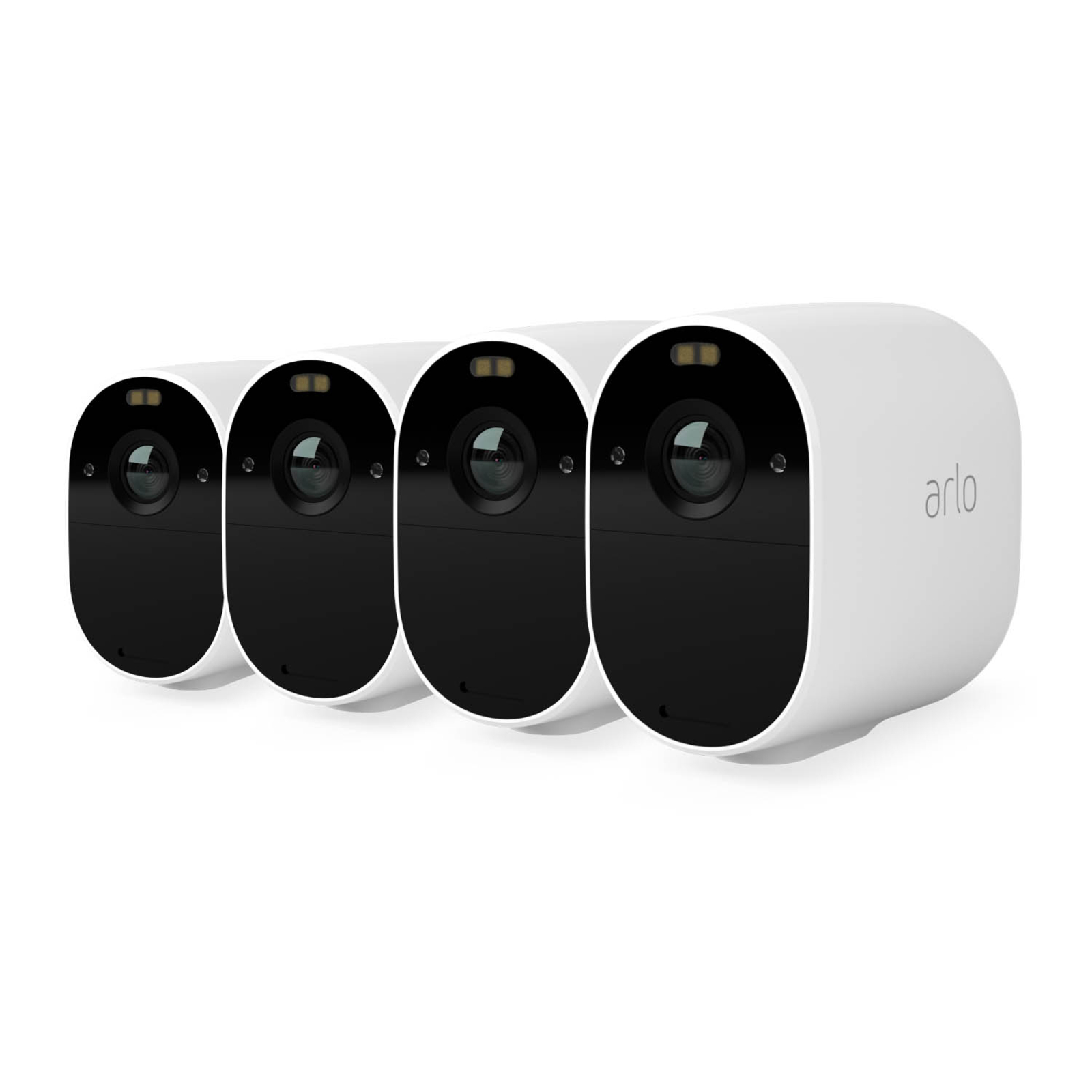 Arlo Essential Außenkamera, 4er Set, weiß