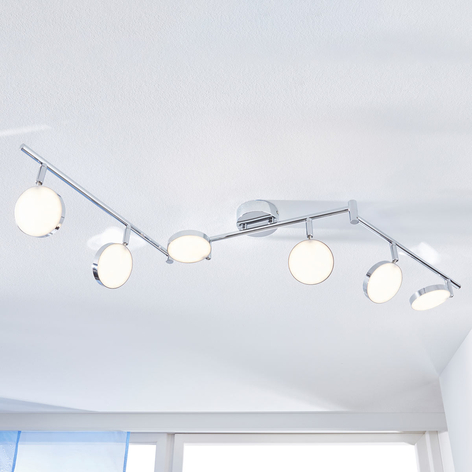 LED-kattokohdevalo Keylan, 6-lamppuinen