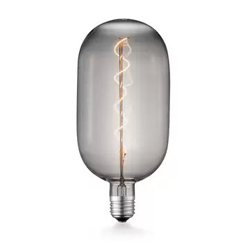 Lampadina LED - Moderno vetro fumé - 4W - E27 - G125 - Dimmerabile