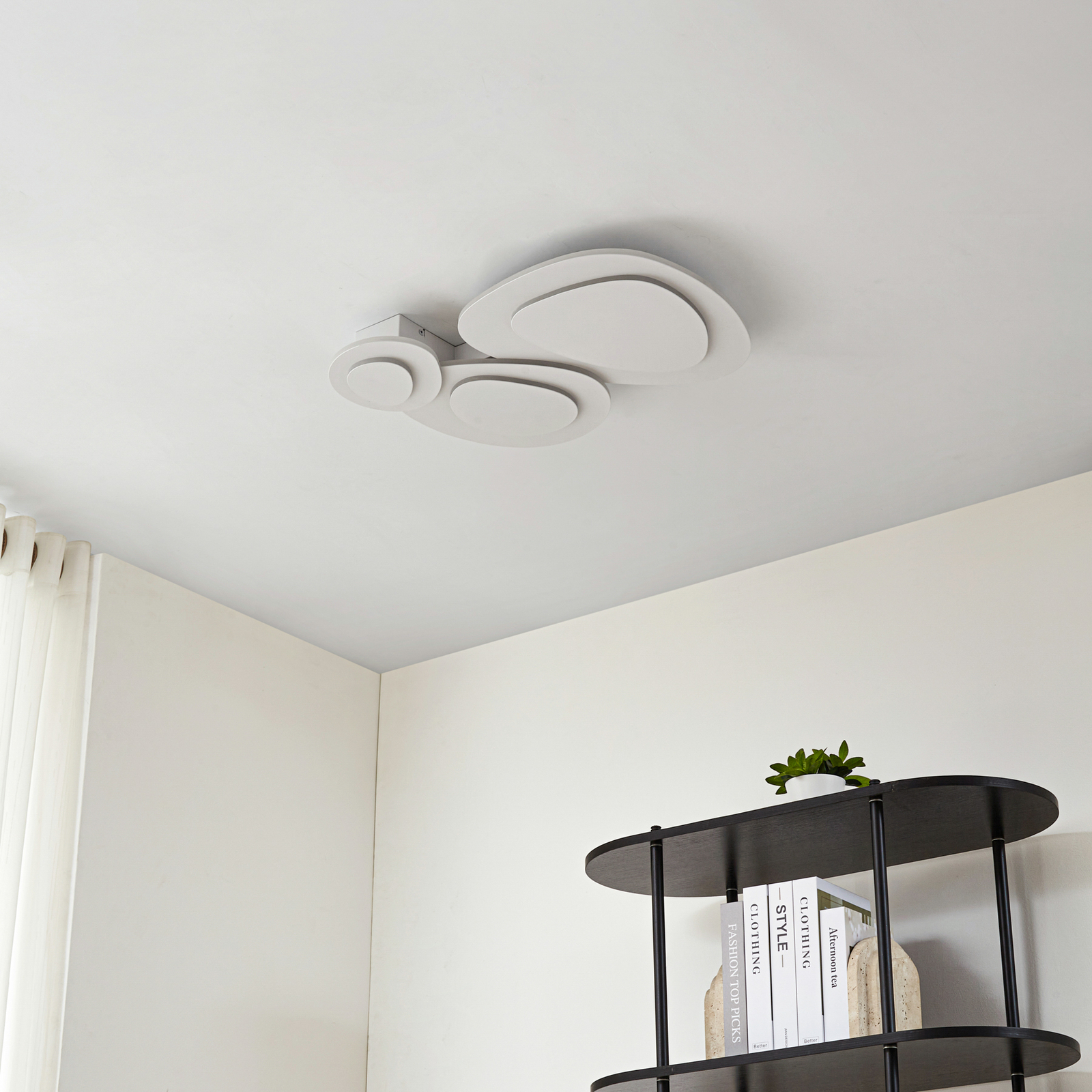 Lindby LED griestu lampa Delar, 60 x 60 cm, CCT, dimmerējama Lindby LED griestu lampa Delar, 60 x 60 cm, CCT, dimmerējama