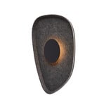 LOOM DESIGN LED wall light Cozy, black, felt, 40 x 31 cm