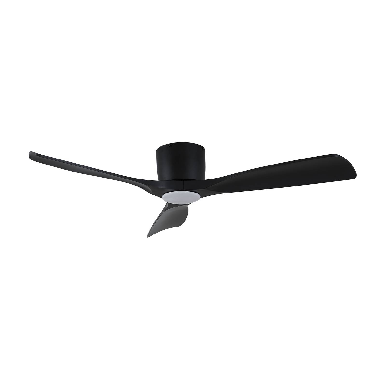 Lucande Smart LED-Deckenventilator Moneno, schwarz, DC, Tuya