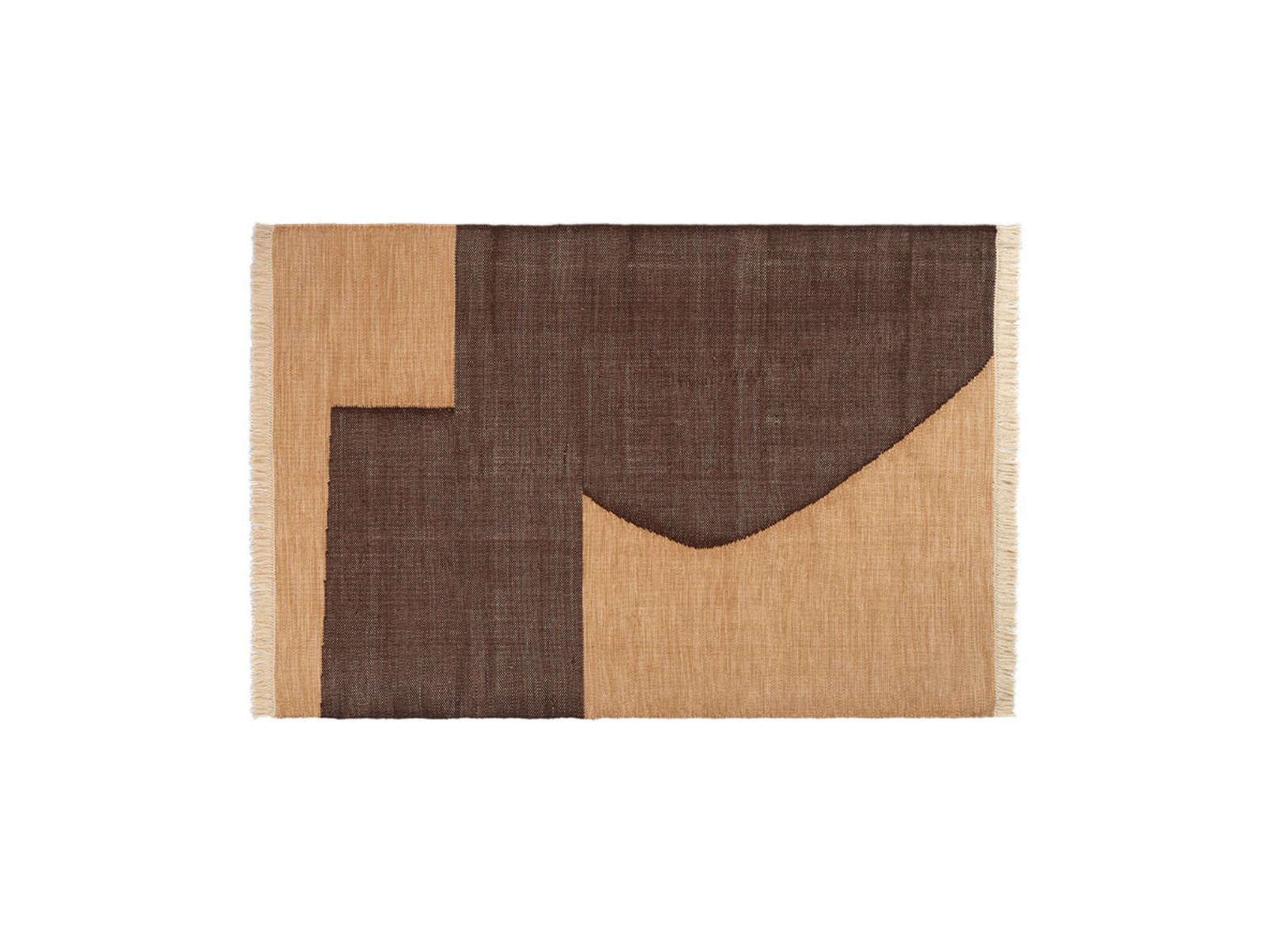 Forene Rug 140x200 Tan/Chocolate - Ferm Living