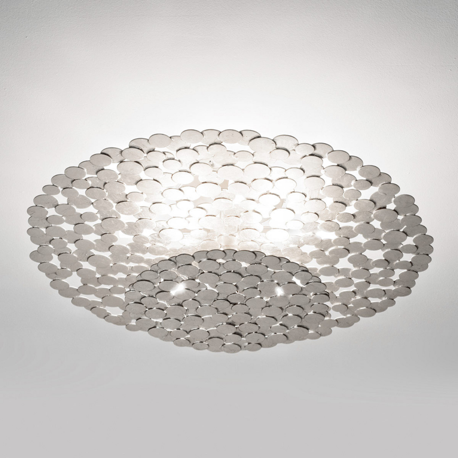 Terzani Tresor plafonieră de design 45cm argintiu - Camera de zi / sufragerie - Metal