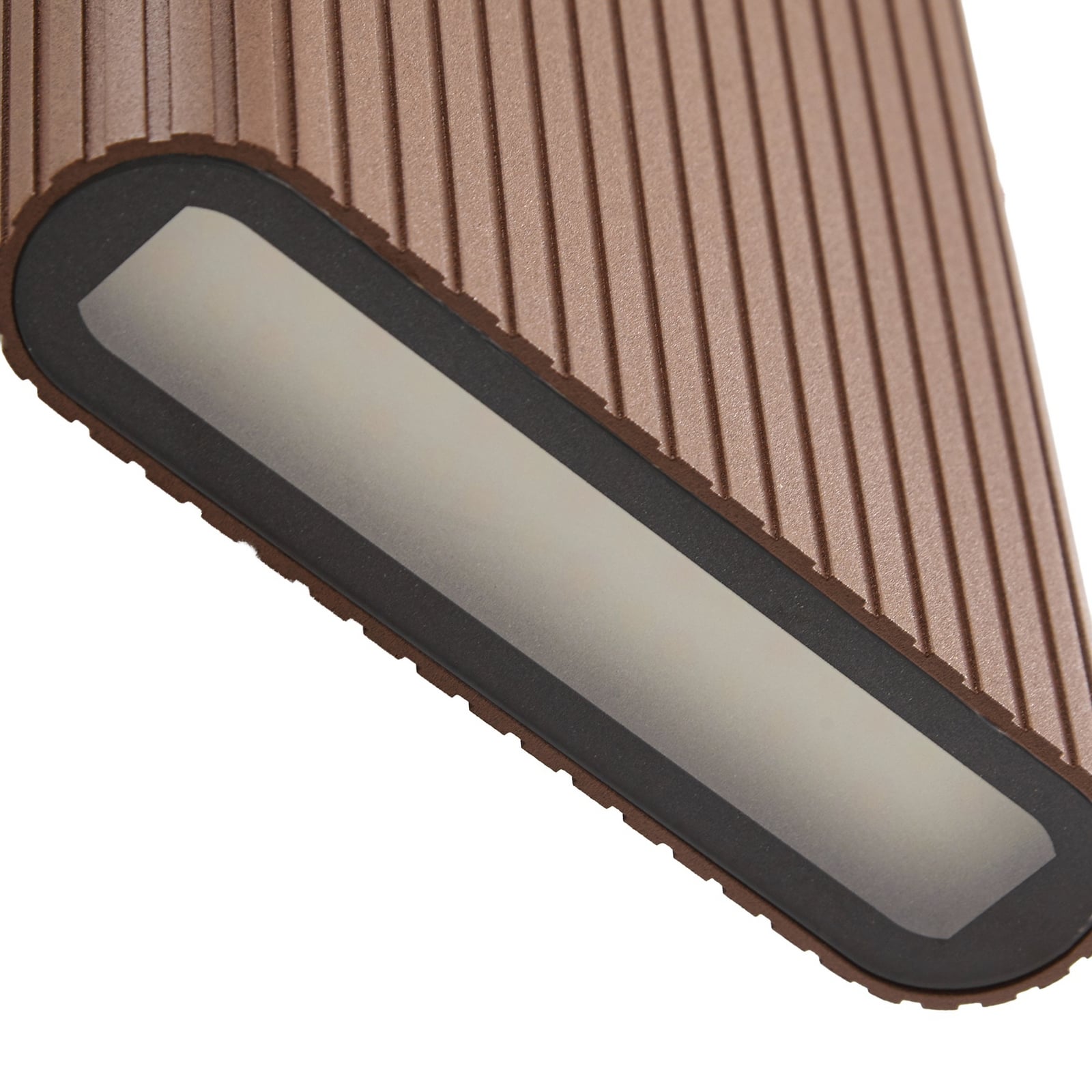 Lucande utendørs LED-vegglampe Raija, mørkebrun, høyde 40 cm, CCT