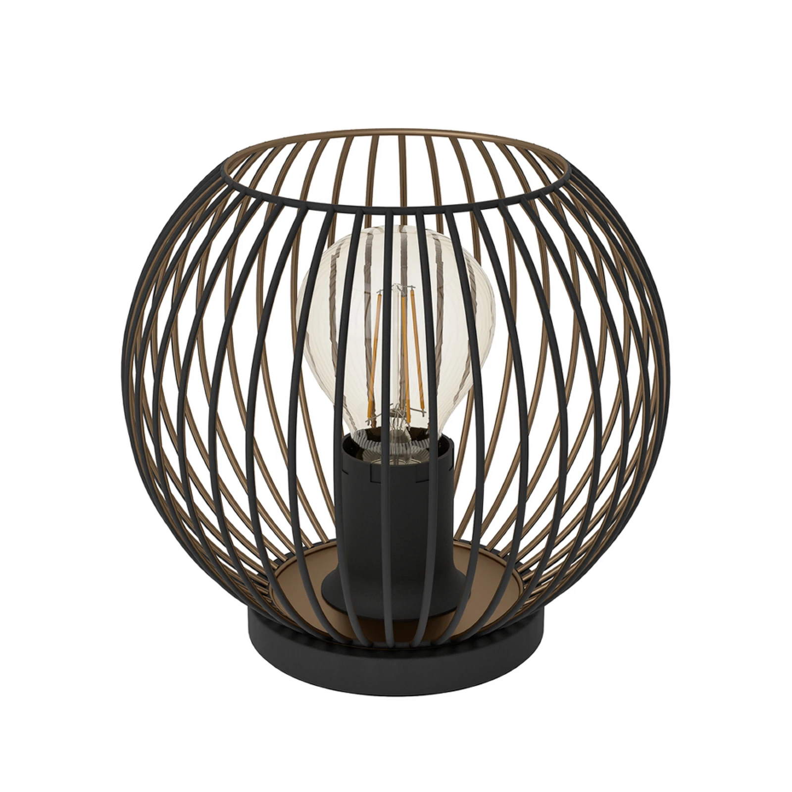 Stolní lampa EGLO ALMANZORA, výška 19 cm, černá, E27
