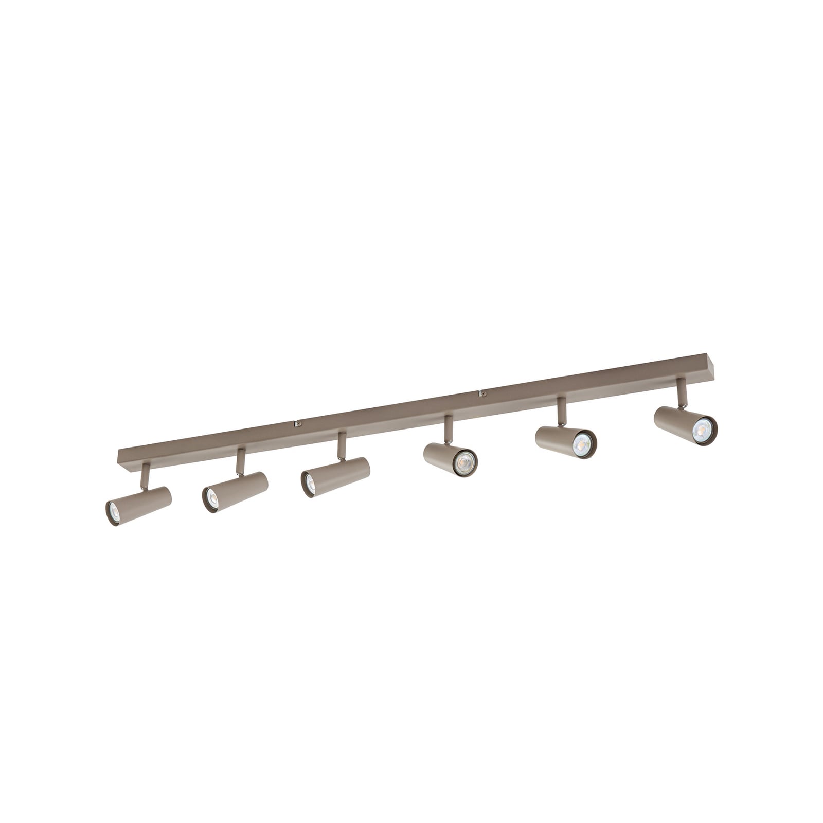 Lindby downlight Iluna, 6 lyskilder, kaffebrun, GU10 Lindby downlight Iluna, 6 lyskilder, kaffebrun, GU10