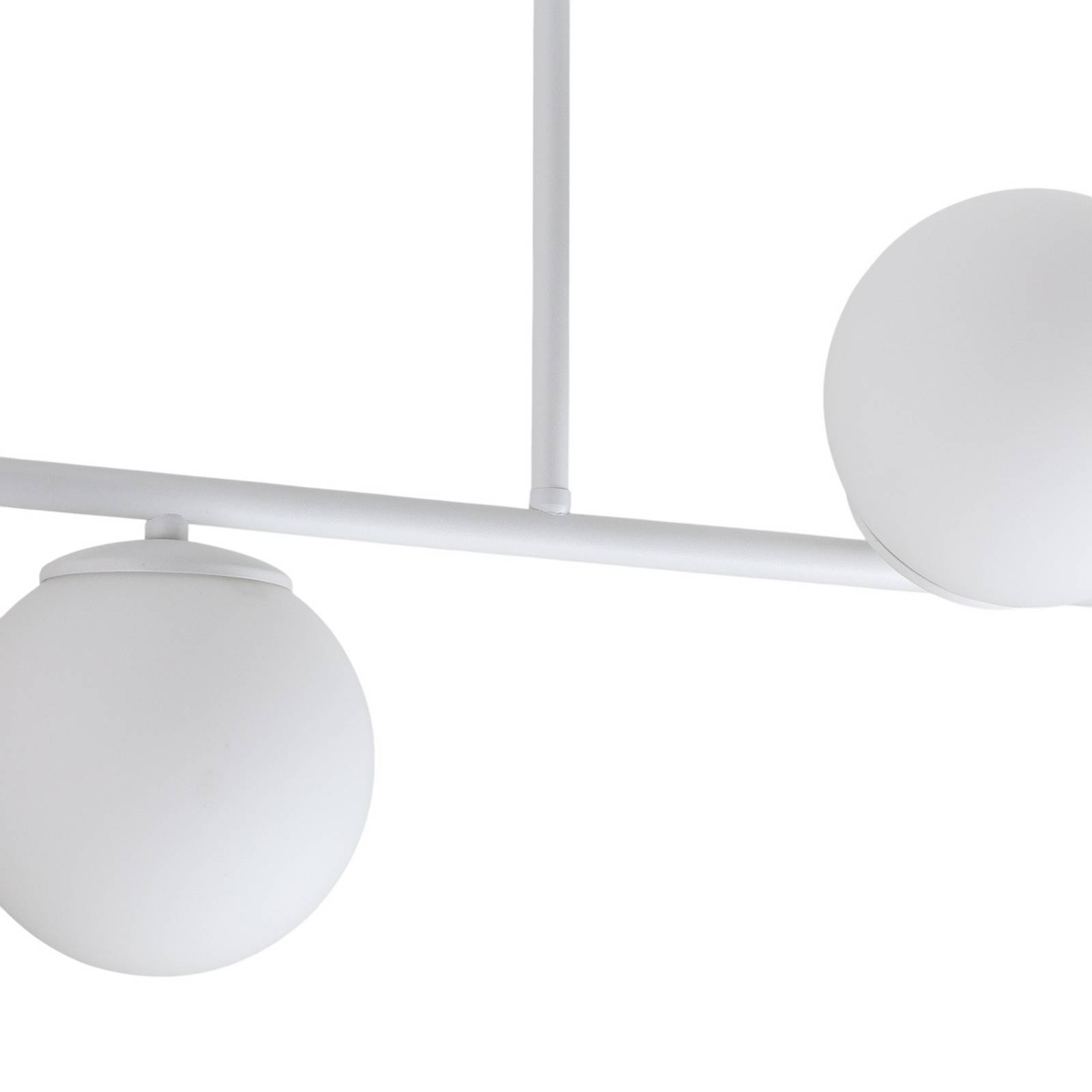 Lampa sufitowa Kabo, 1 ramię, biała, 4-punktowa