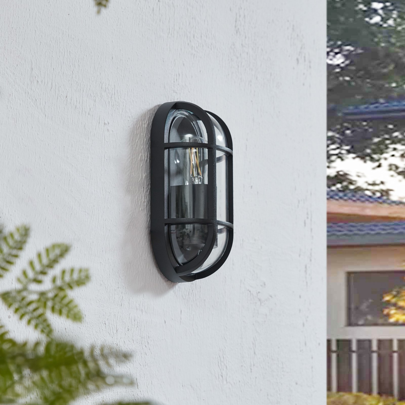 Serine Applique Murale d'Extérieur H27,1 Noir - Lucande