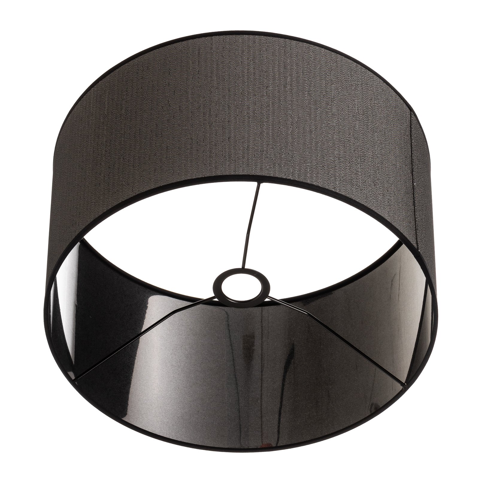 Roller lampeskærm Ø 40 cm, sort/sølv