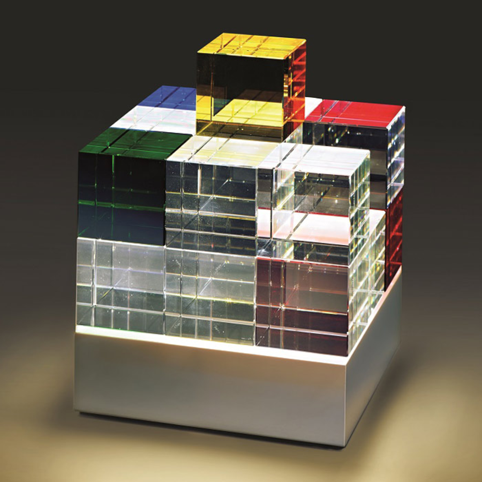 TECNOLUMEN Cubelight LED-bordlampe, farget
