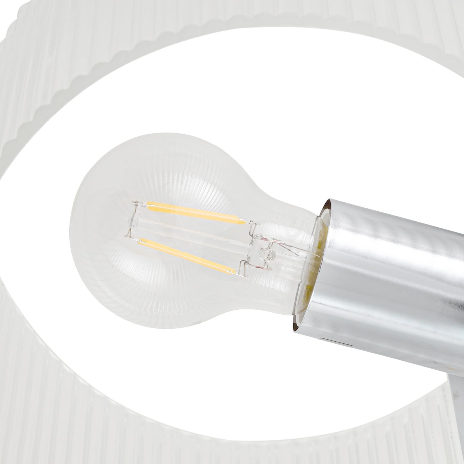 Meritt wall light, chrome/clear, 20 cm, glass - Lucande Meritt wall light, chrome/clear, 20 cm, glass - Lucande