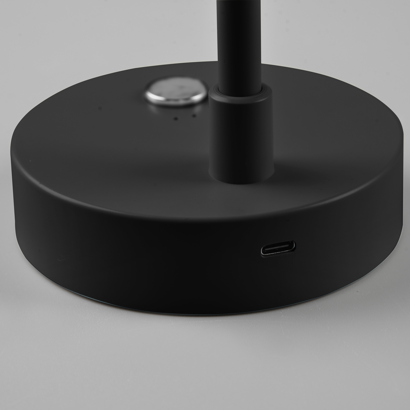 Lámpara de mesa LED Lenny CCT con batería, negro