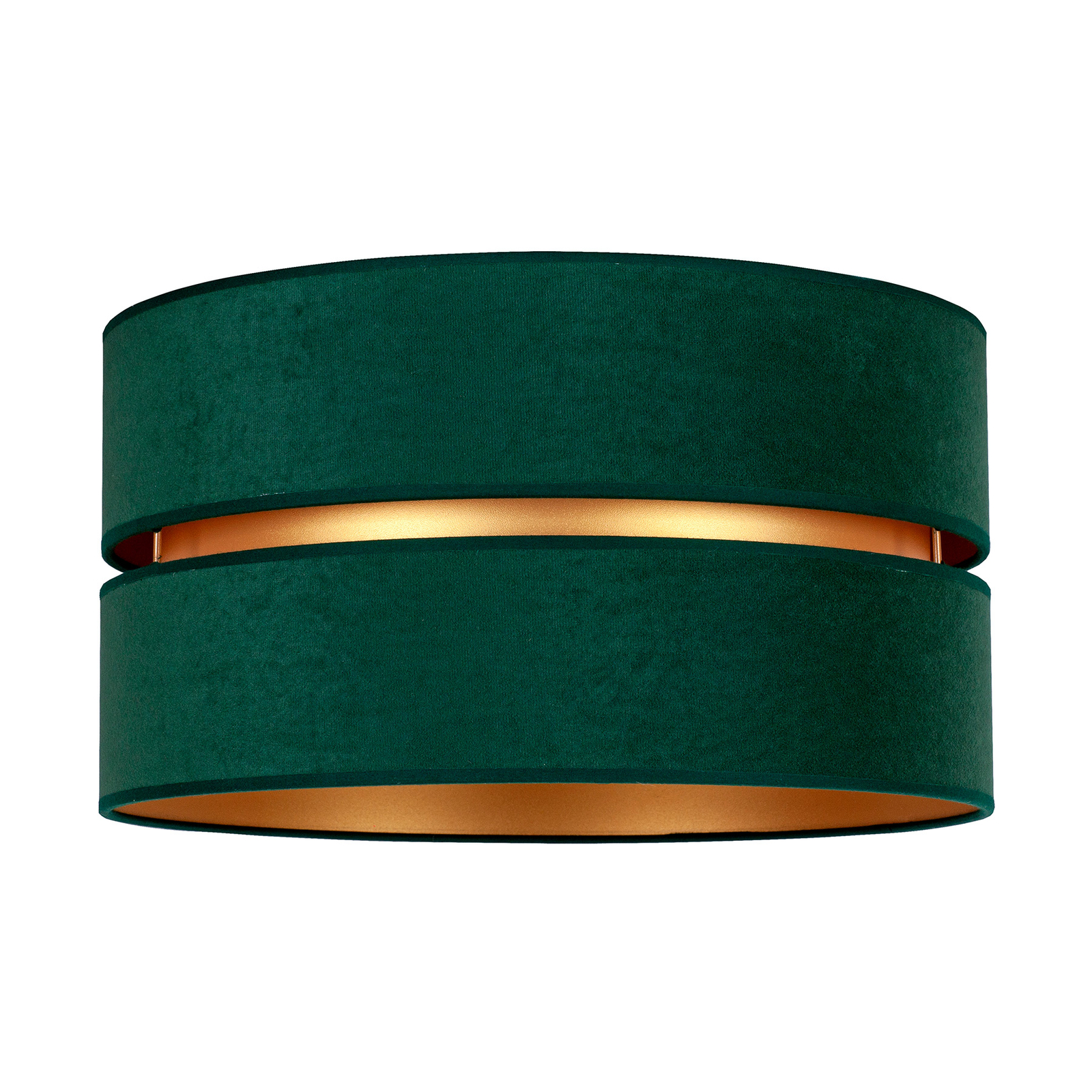 Stropné svietidlo Duo, zelená/zlatá Ø 60 cm, 1-pl.