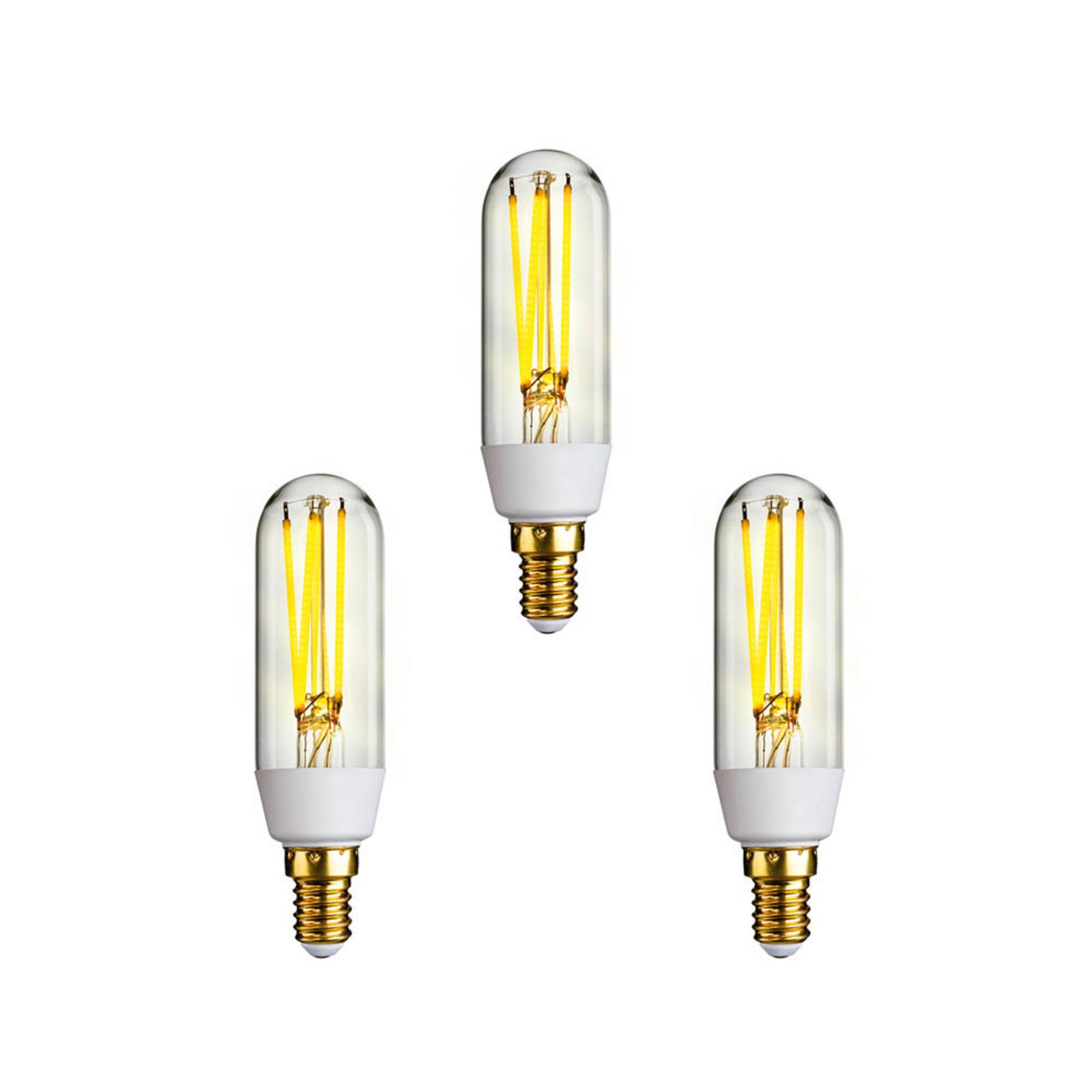 3-pack Bec LED 7,5W (900lm) T30 CRI95 Reglabil E14 - e3light