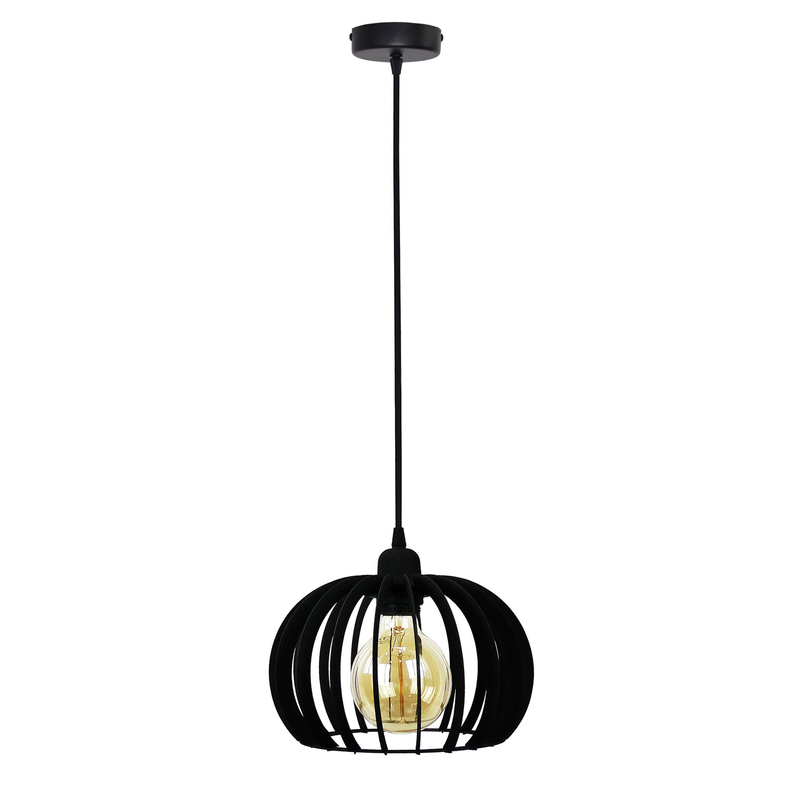 Kula hanglamp, 1-lamp, zwart