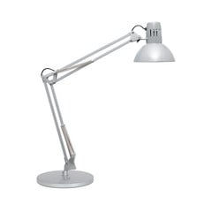 Lámpara de mesa MAULstudy, color plateado, 49 cm, base