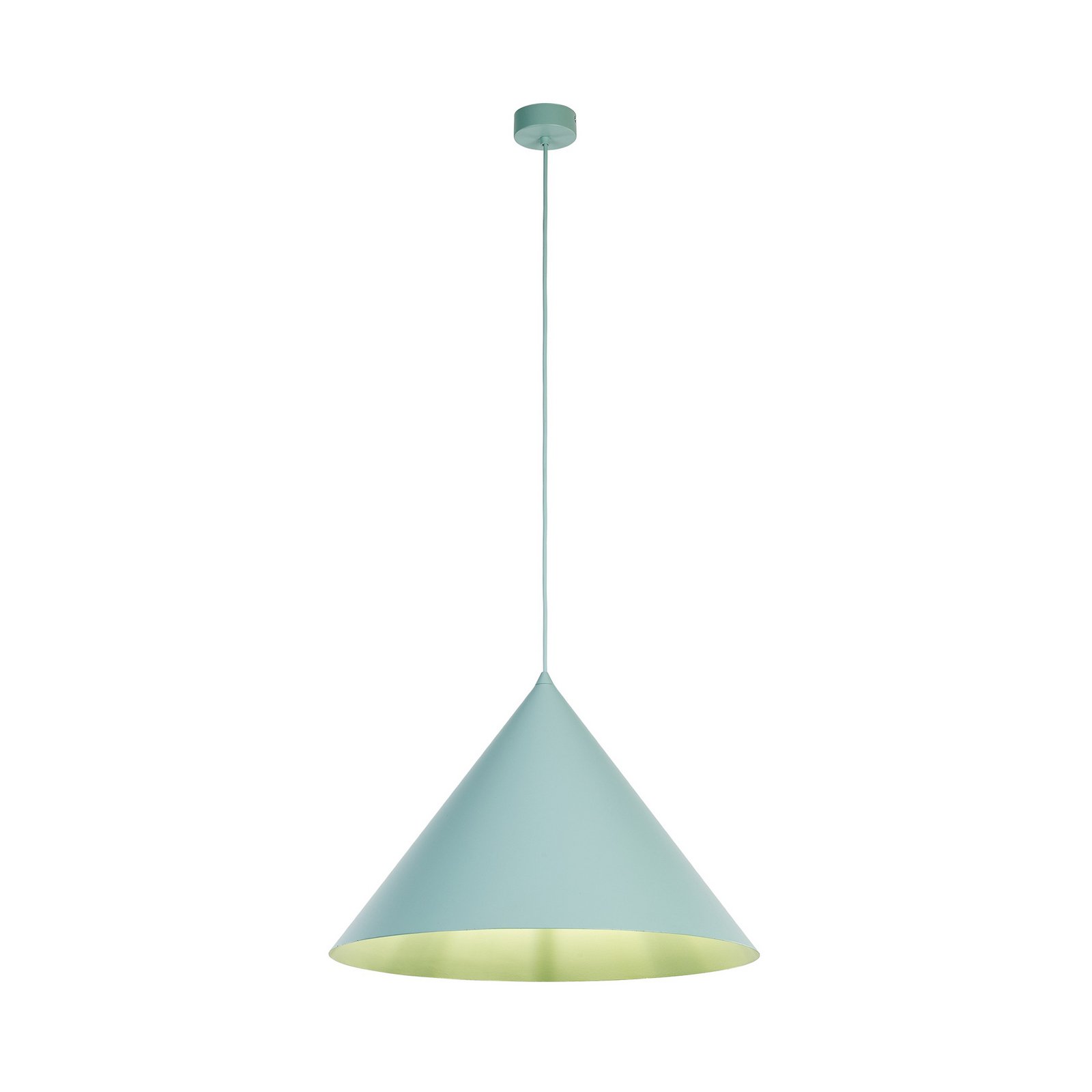 Cono pendant light, 1-bulb, Ø 50 cm, mint, E27