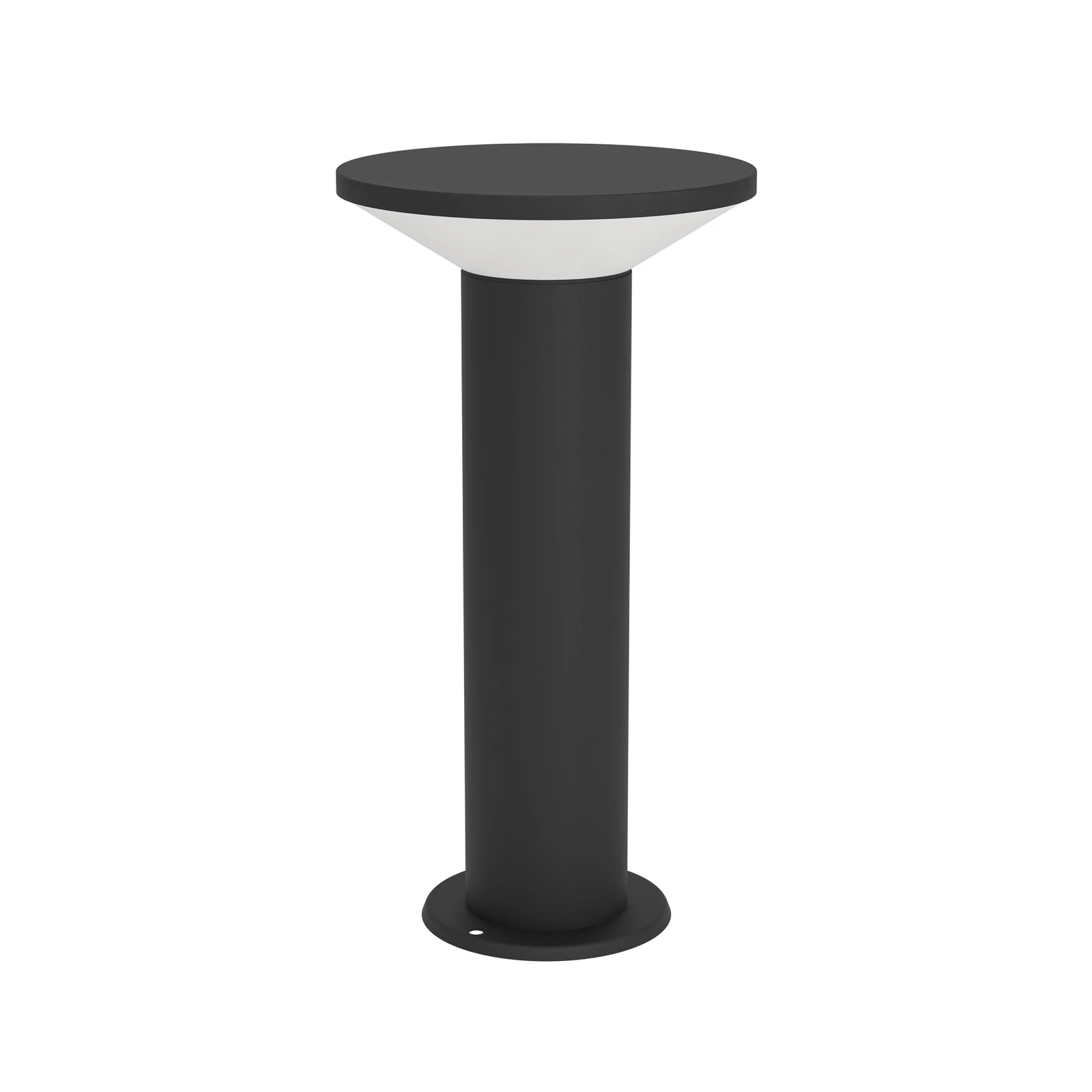 LED grīdas lampa „Rigosa“, melna, augstums 35 cm, metāls