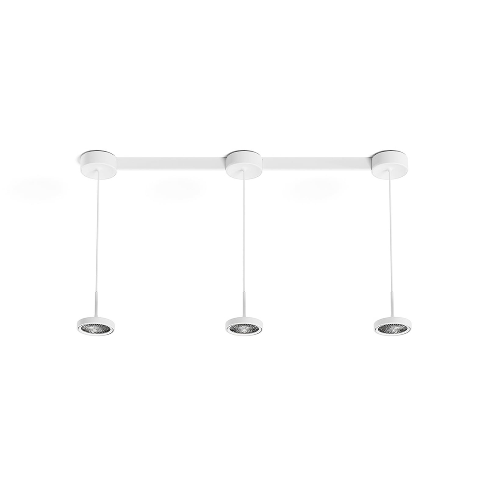 Suspension LED Nivo, blanche, 36°, montage en saillie, à intensité variable -