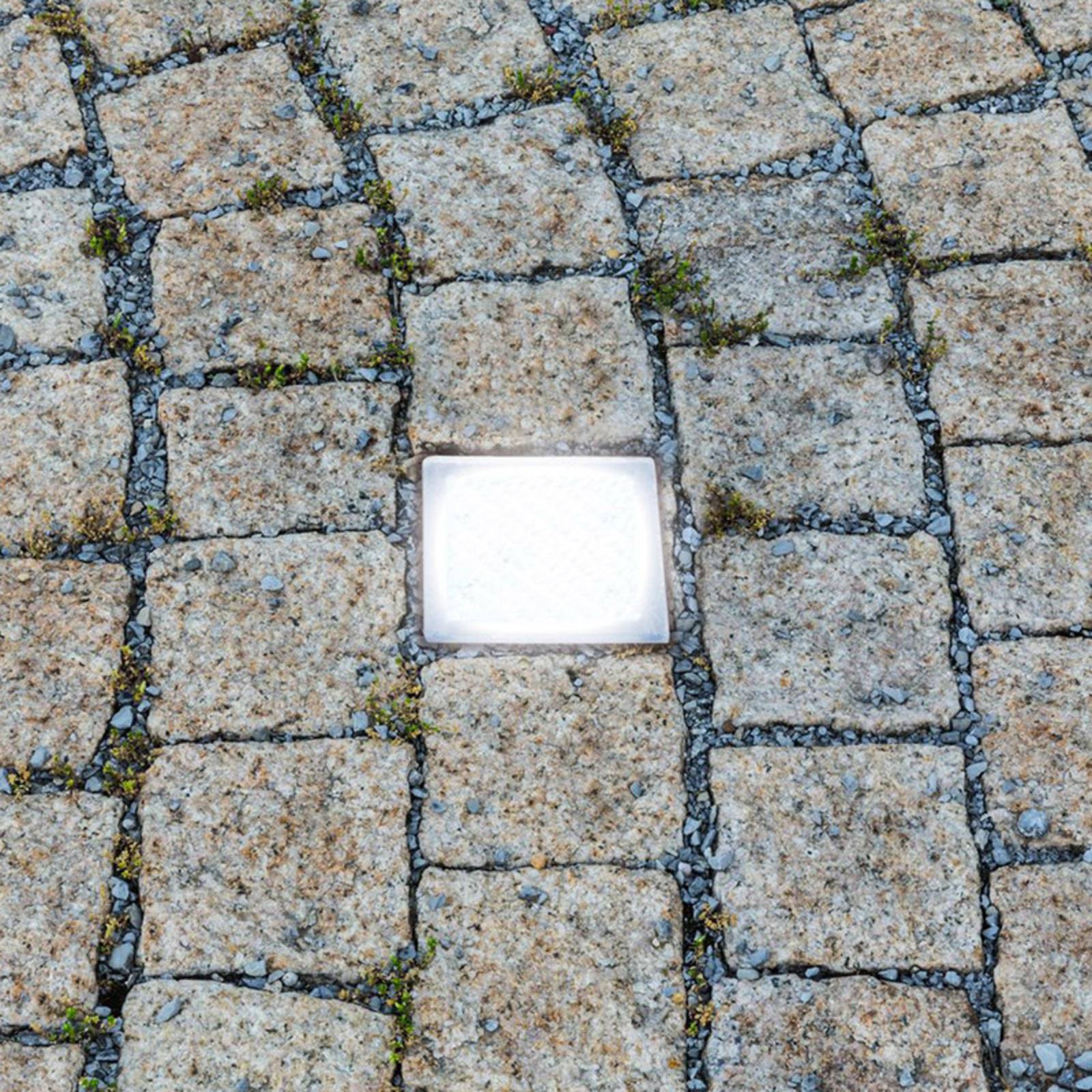 Heitronic Luminaire encastré dans le sol LED Pavé Akiaki, 10 cm, praticable