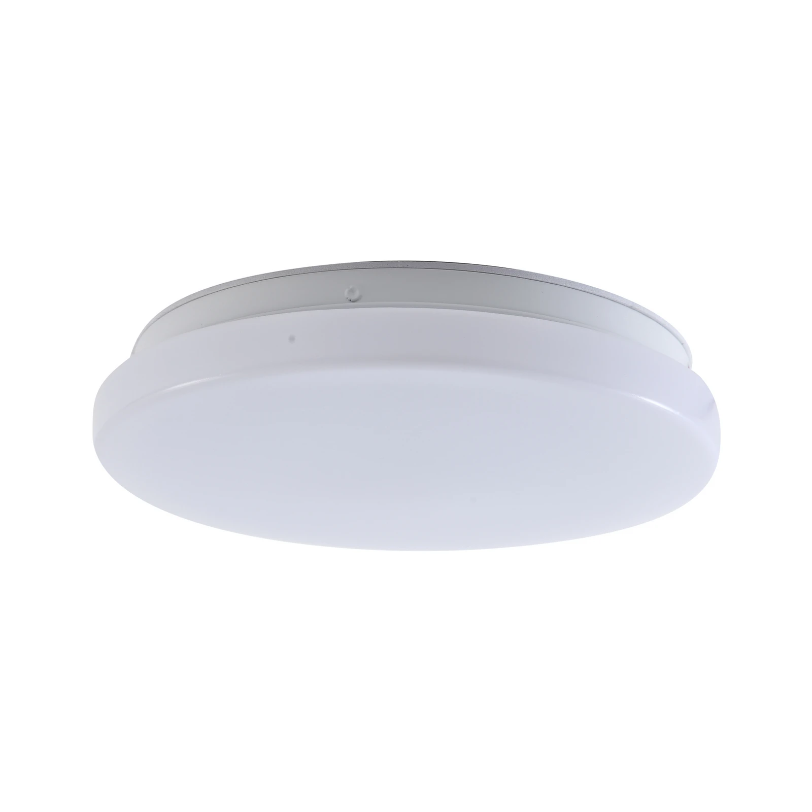 Lindby LED-Außendeckenleuchte Kirkola, 3000 K, Ø 26 cm, weiß