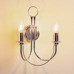 Wandlamp Retro, 2-lamps, chroom