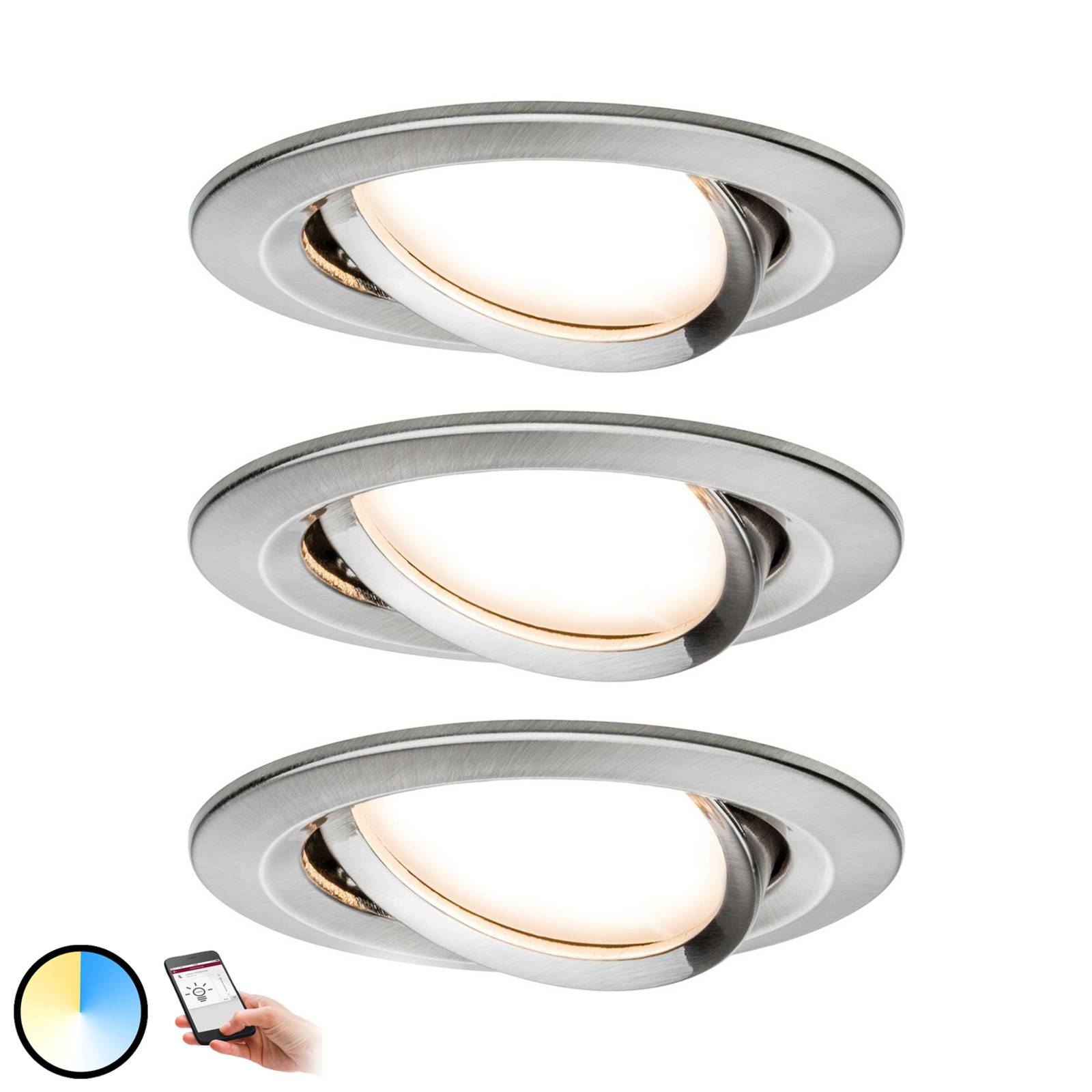 Paulmann Smart Friends Nova Plus spot 3-set 2,700K