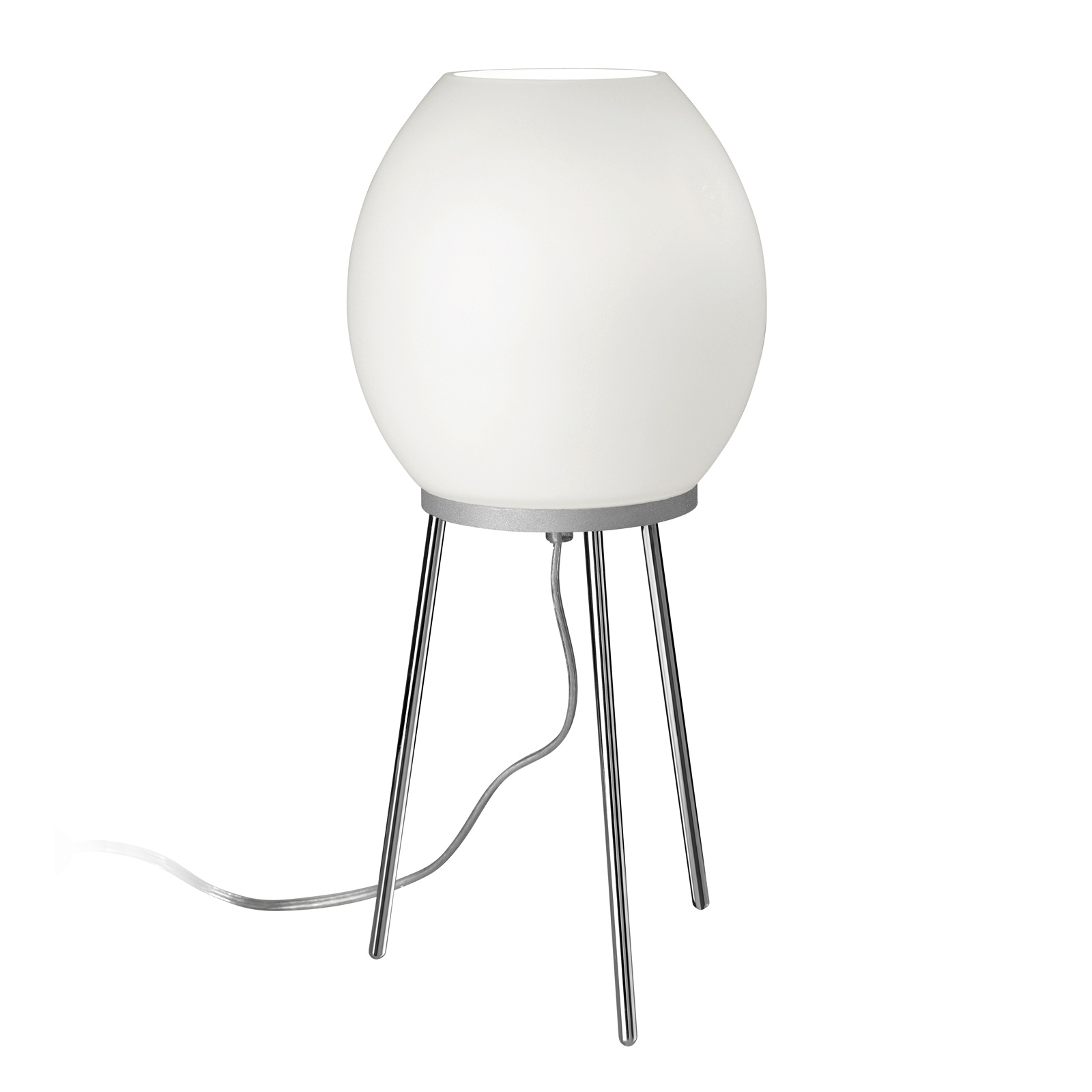 Villeroy & Boch Johannesburg LED table lamp chrome, for Living / Dining Room, metal, glass, 4 W, energy efficiency: A+, H: 40 cm