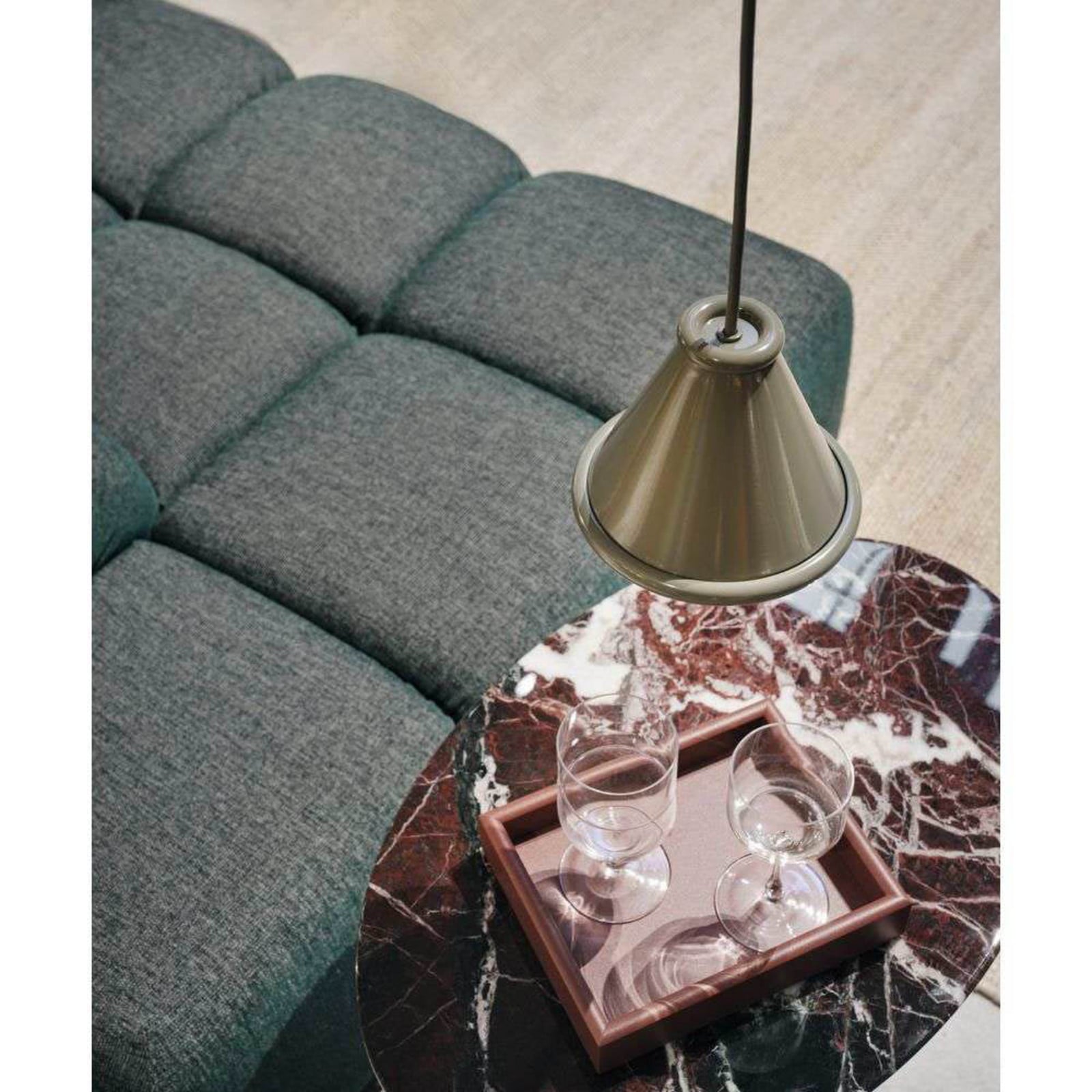 Belle Pendel Ø15 Moss Grey Belid - Spisestue - Metal billede