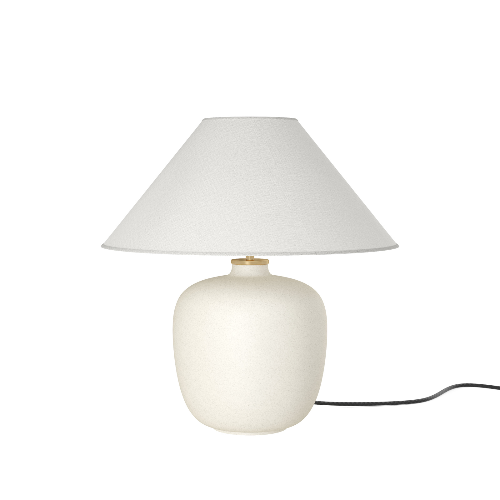 Audo Torso LED-bordlampe, hvit/hvit, 37 cm