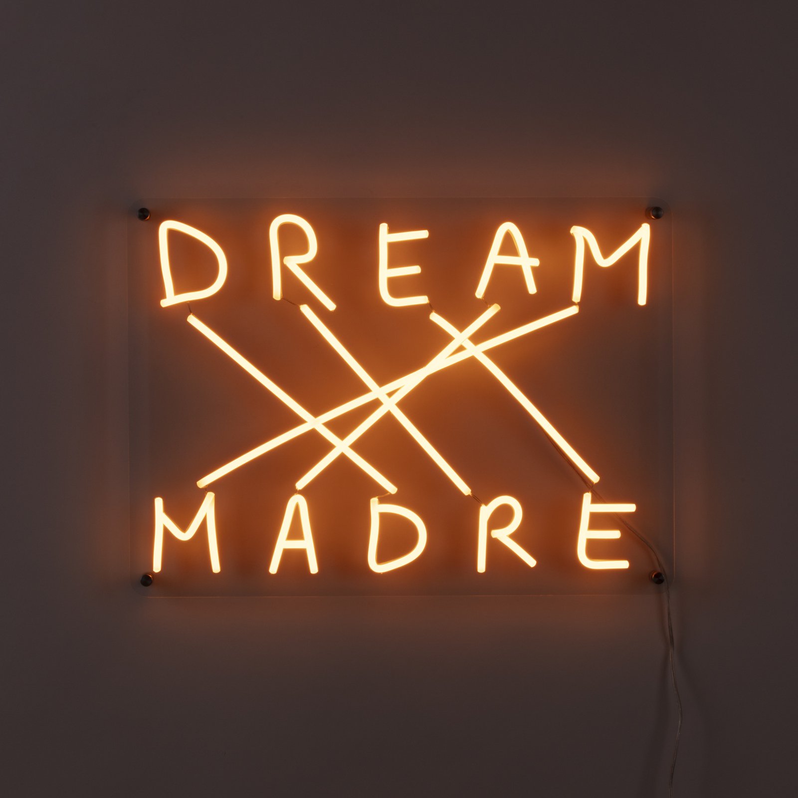 LED decoratie-wandlamp Dream-Madre, geel