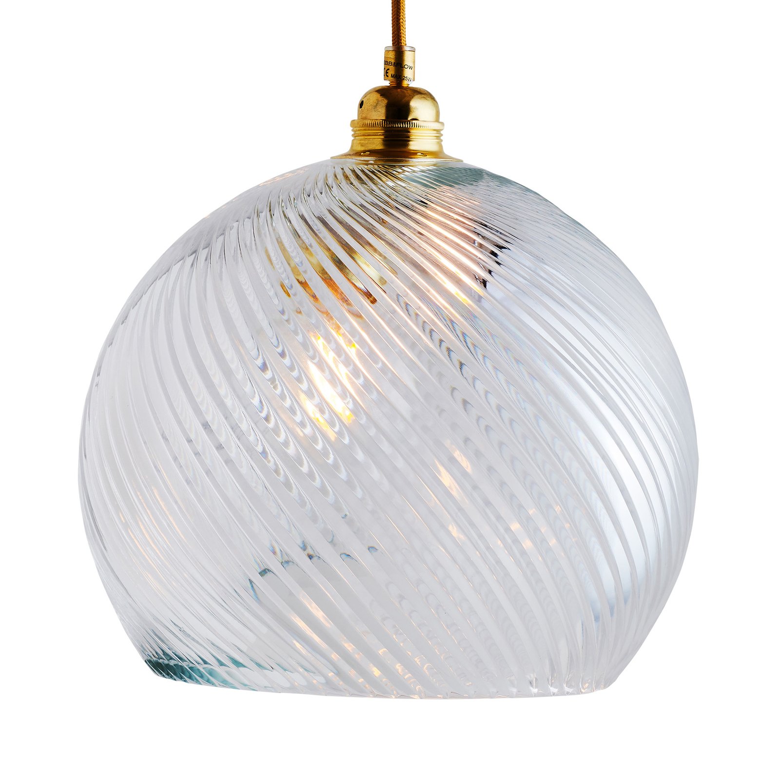 EBB & FLOW Rowan hanglamp goud/crystal Ø 28 cm